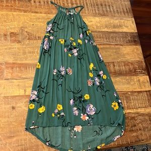 Old Navy asymmetrical hemline dress, with beautiful neckline.